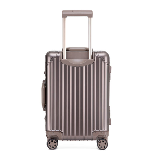 Bexel Titanium Gold Aluminum Suitcase