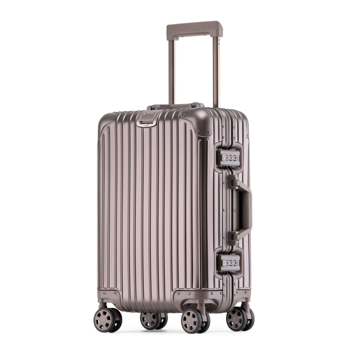 Bexel Titanium Gold Aluminum Suitcase