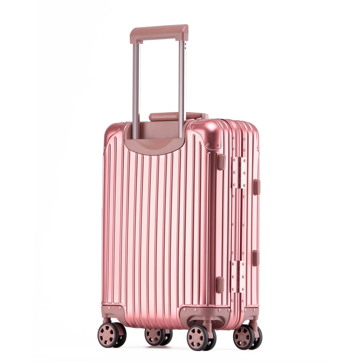 Bexel Pink Aluminum Suitcase