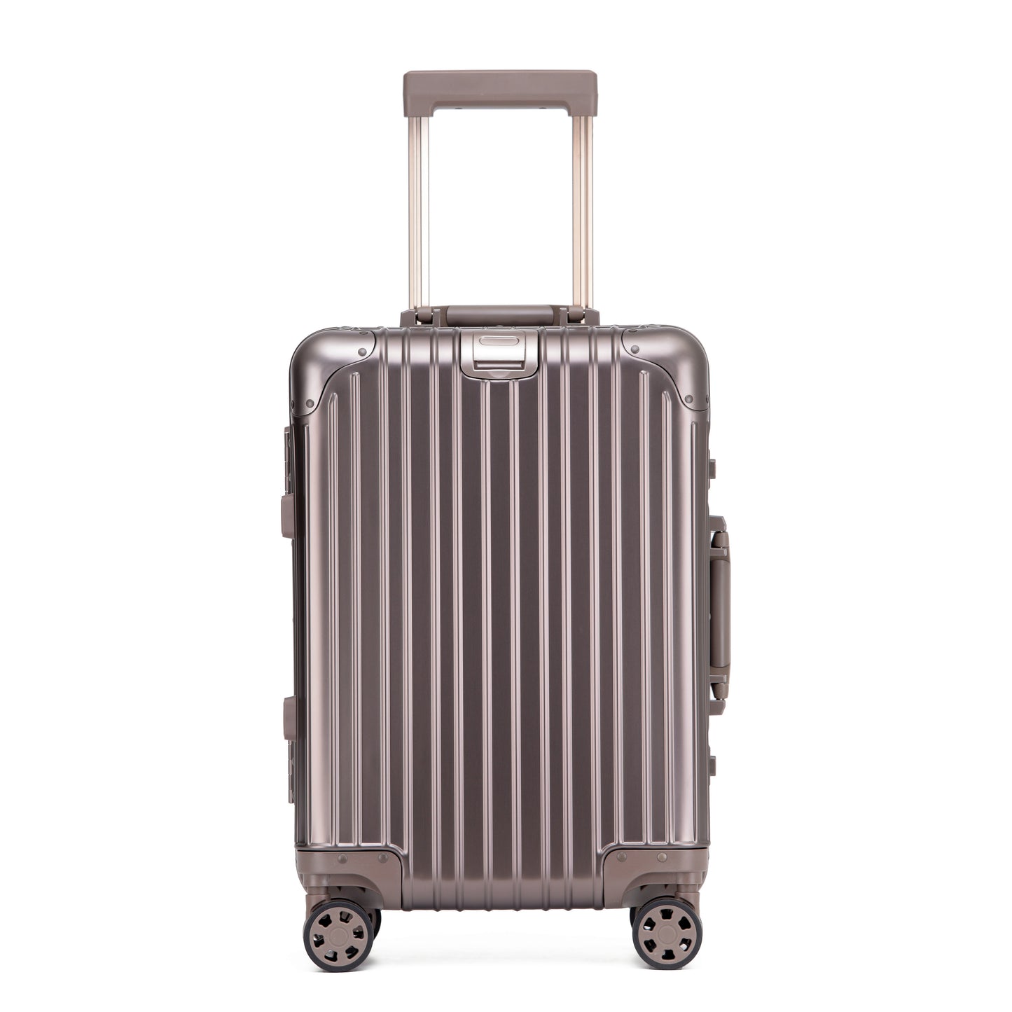Bexel Titanium Gold Aluminum Suitcase