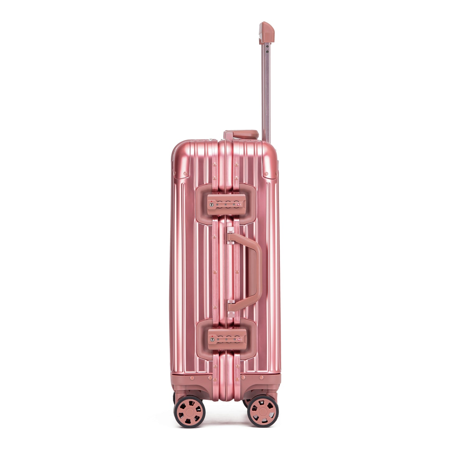 Bexel Pink Aluminum Suitcase