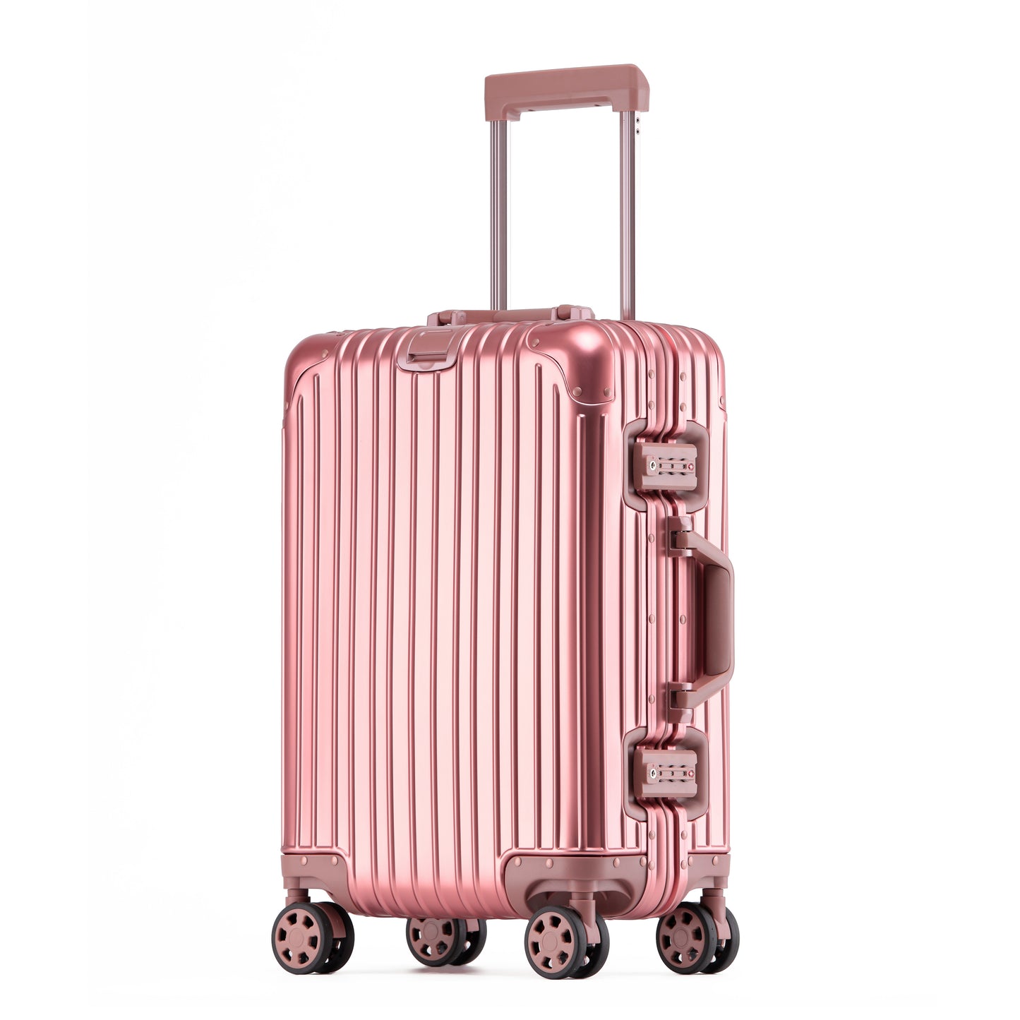 Bexel Pink Aluminum Suitcase